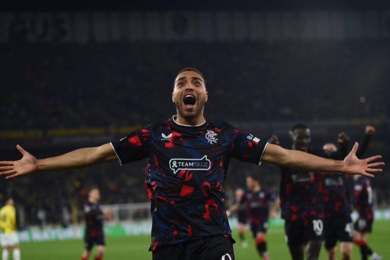 Europa League: Cyriel Dessers strikes again as Rangers stun Fenerbahce in Turkey