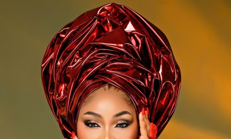 Mercy Aigbe’s Red Aso-Oke Look is Giving Us Serious Owambe Goals | See Photos Mercy Aigbe’s Red Aso-Oke Look is Giving Us Serious Owambe Goals | See Photos