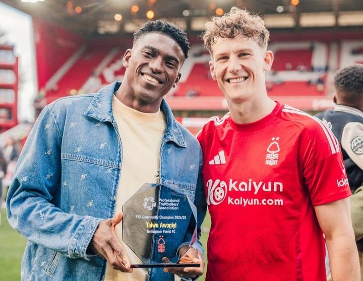 Taiwo Awoniyi: Super Eagles star wins PFA Award at Nottingham Forest Taiwo Awoniyi: Super Eagles star wins PFA Award at Nottingham Forest