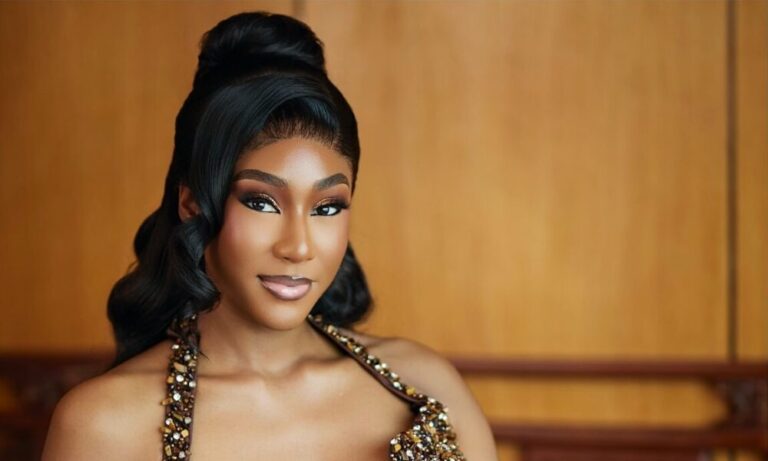 Sparkle Through Your Wedding Reception in This Dazzling Brown Bridal Look