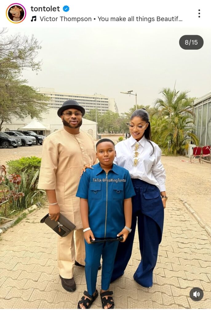BREAKING: Tonto Dikeh Steps Out with Ex-Husband, Celebrates Family Reunion