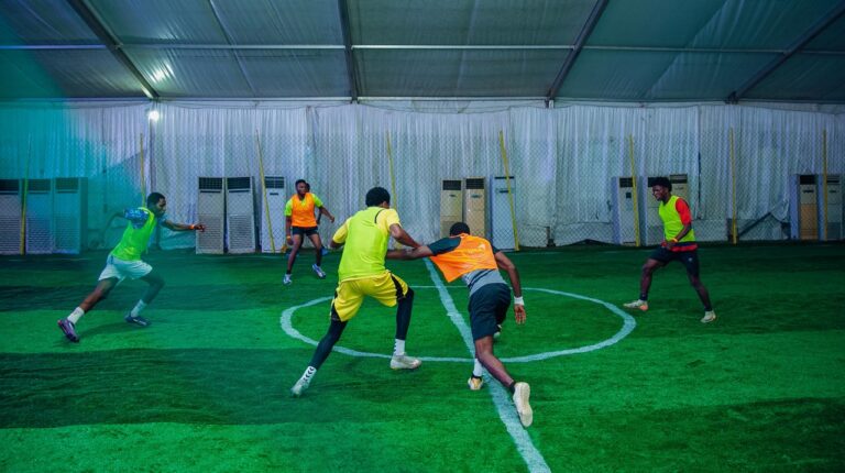 Gathering on 100 5-aside tourney off to flying start at National Stadium