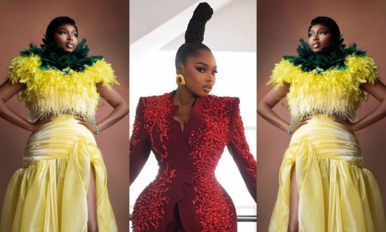 Sabrina Idukpaye’s BBNaija Season 10 Reunion Looks Are Giving Edo Royalty & Canary Yellow Feathers Sabrina Idukpaye’s BBNaija Season 10 Reunion Looks Are Giving Edo Royalty & Canary Yellow Feathers