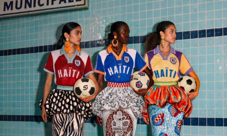 Stella Jean Reimagines Haiti’s Football Jersey as High Fashion in L’Haitiana Stella Jean Reimagines Haiti’s Football Jersey as High Fashion in L’Haitiana