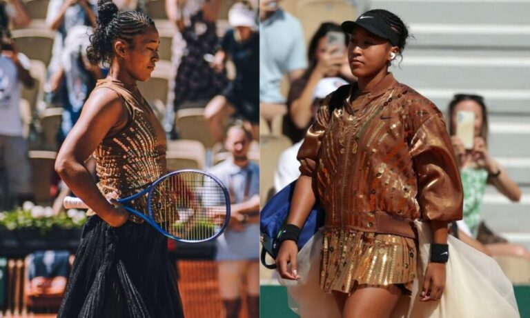 Gold Sequins, Black Tulle & an Ivory Train — Naomi Osaka Is Winning at Roland-Garros 2026 Gold Sequins, Black Tulle & an Ivory Train — Naomi Osaka Is Winning at Roland-Garros 2026