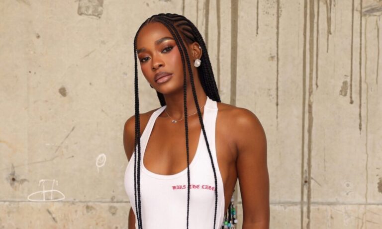 Dede Ashiogwu Shows How to Style Cornrow Braids With a White Halterneck Mini Dress Dede Ashiogwu Shows How to Style Cornrow Braids With a White Halterneck Mini Dress