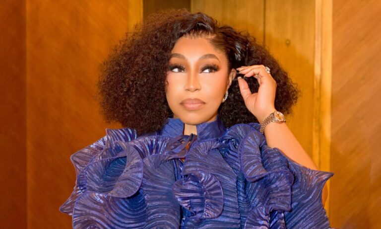 If You’ve Been Wondering How to Style a Blue Two-Piece, Rita Dominic Has the Answer