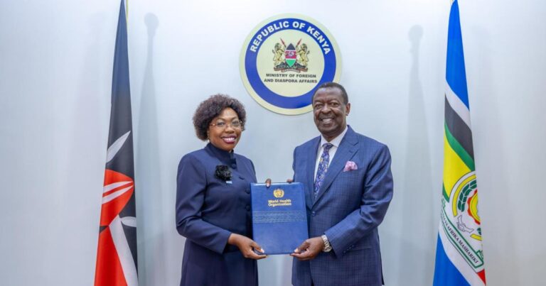 New WHO Representative to Kenya officially takes up post