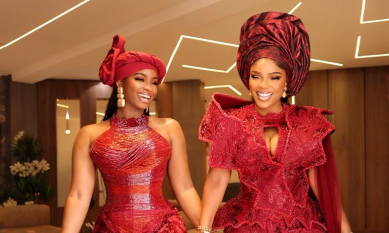 Same Lace, Different Styles! Iyabo & Priscilla Ojo’s Asoebi Looks Are So Beautiful