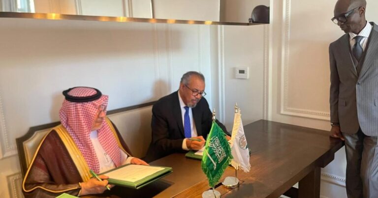 KSrelief and WHO Sign US$ 5.3 million agreement to combat cholera in the Lake Chad Basin