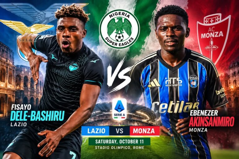Super Eagles duo set to battle as Dele-Bashiru gets major Lazio boost for Monza tie Super Eagles duo set to battle as Dele-Bashiru gets major Lazio boost for Monza tie